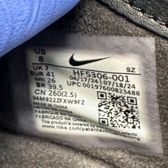 NIKE Men's 8 AIR MAX GOADOME PRM Black Leather Boot HF5306-001 - Picture 4 of 8